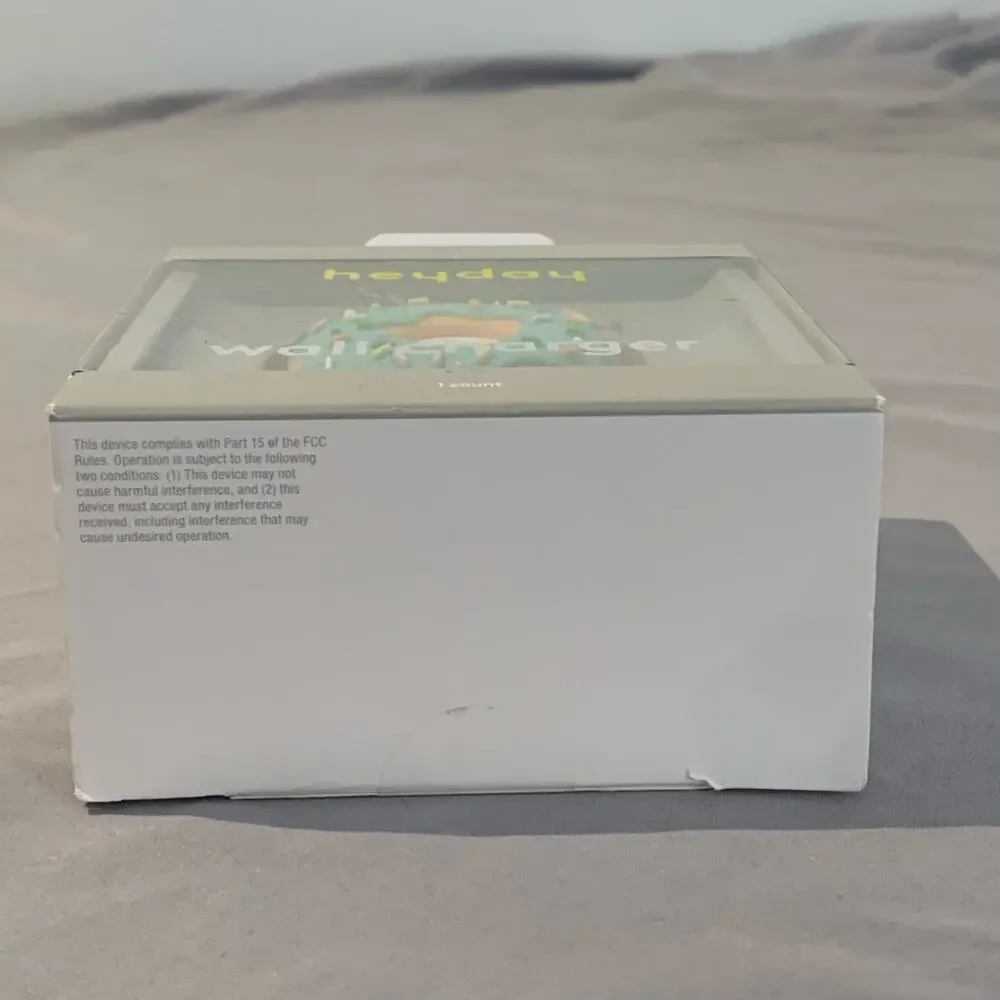 Heyday Donut USB-C Wall Charger 15W Teal Sprinkles New in Box